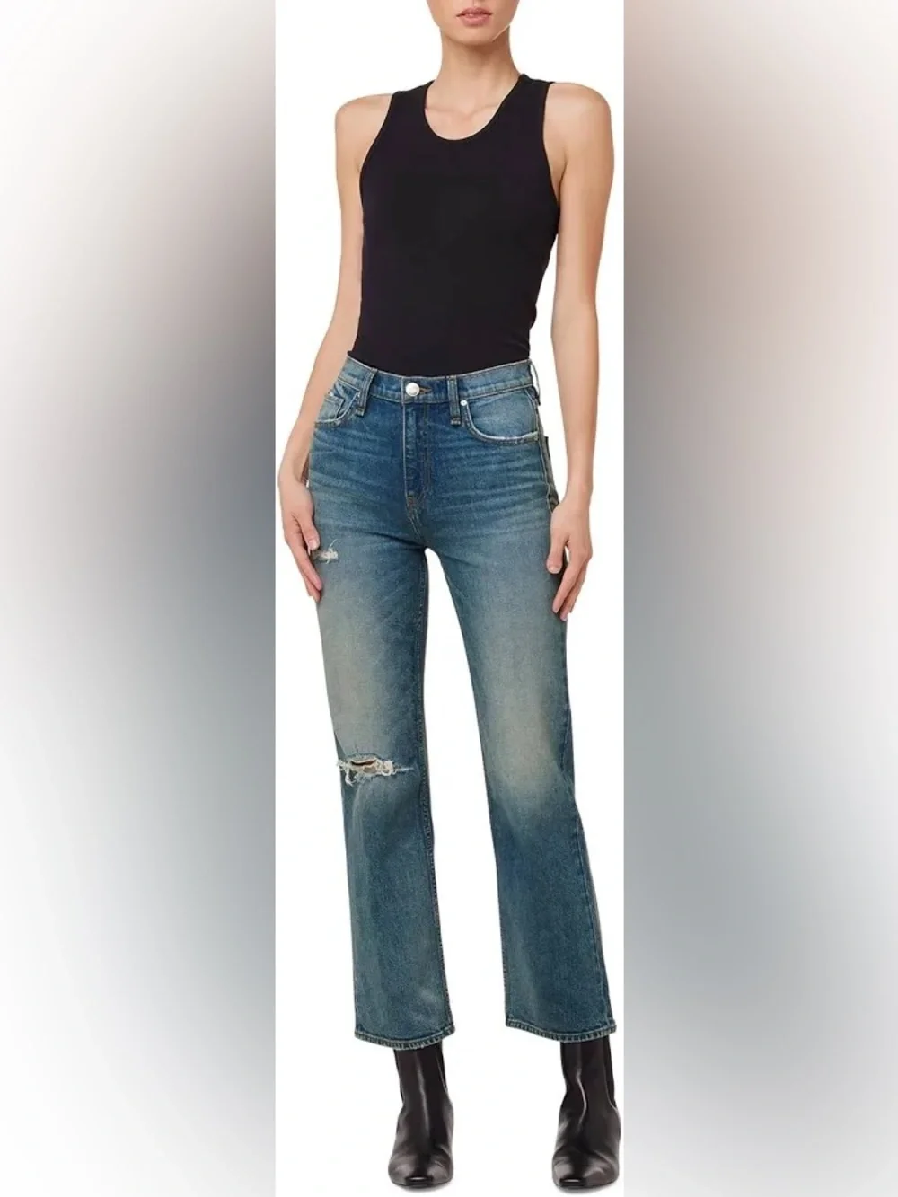 Hudson Jeans Remi High-Rise Straight Ankle Jeans
